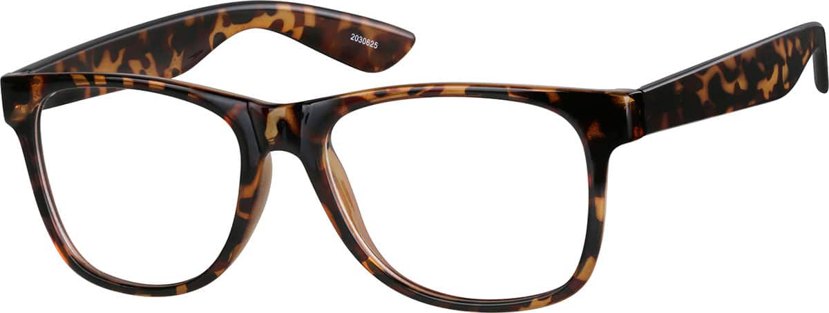 Angle view of Square Glasses 2030625 in Tortoiseshell