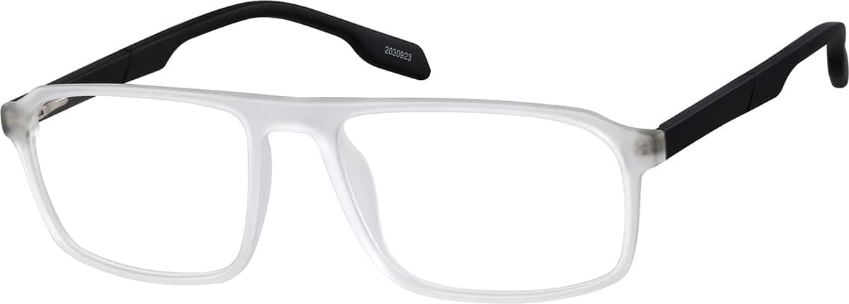 Angle view of Rectangle Glasses 2030923 in Fog