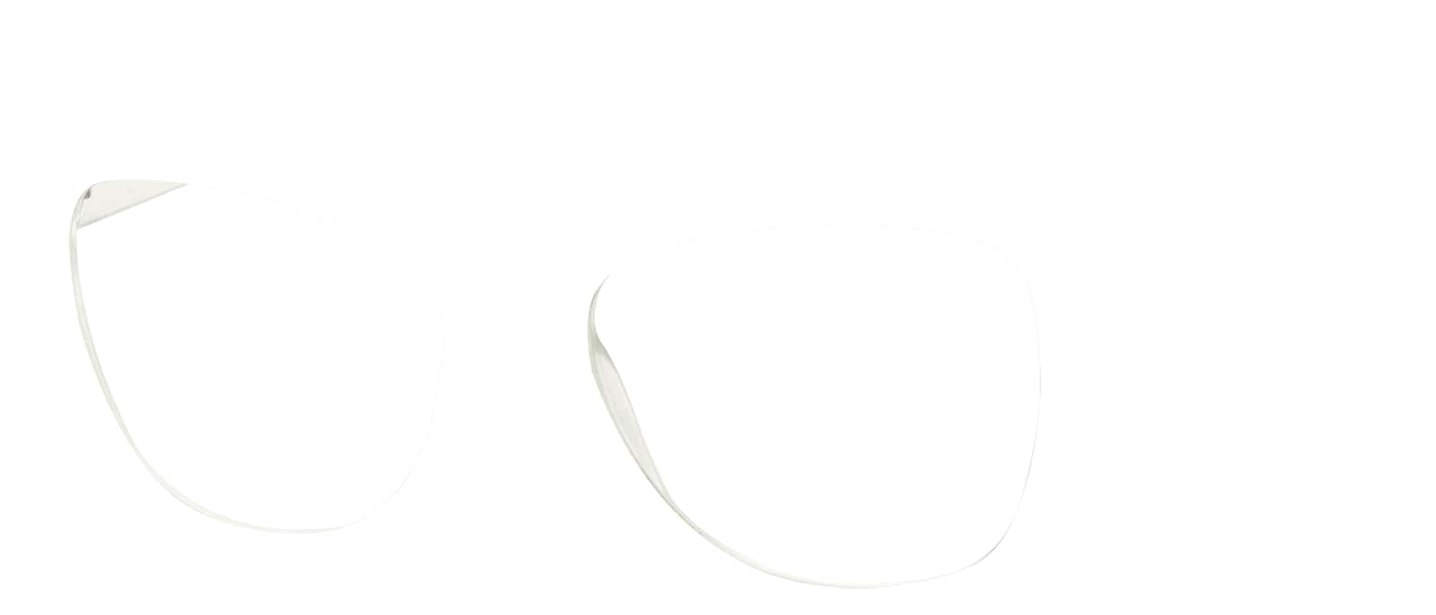 Angle view of Square Glasses 2032416 in Clear