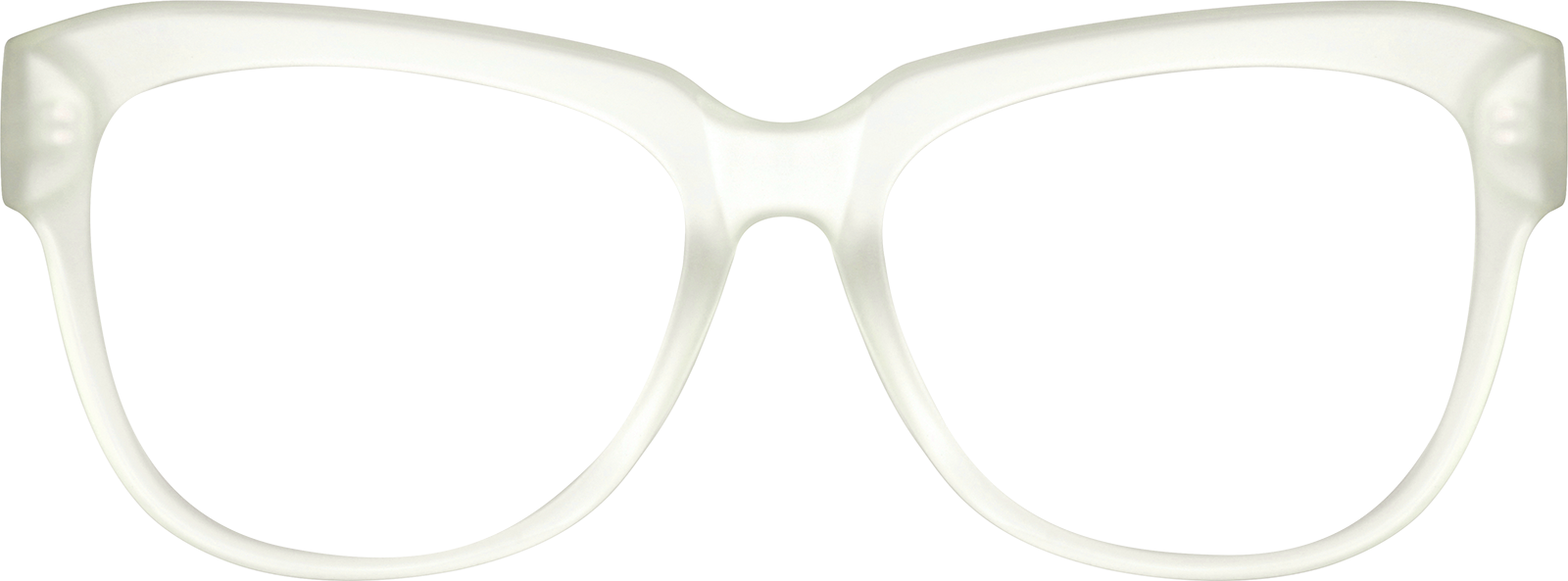 Front view of Square Glasses 2032416 in Clear