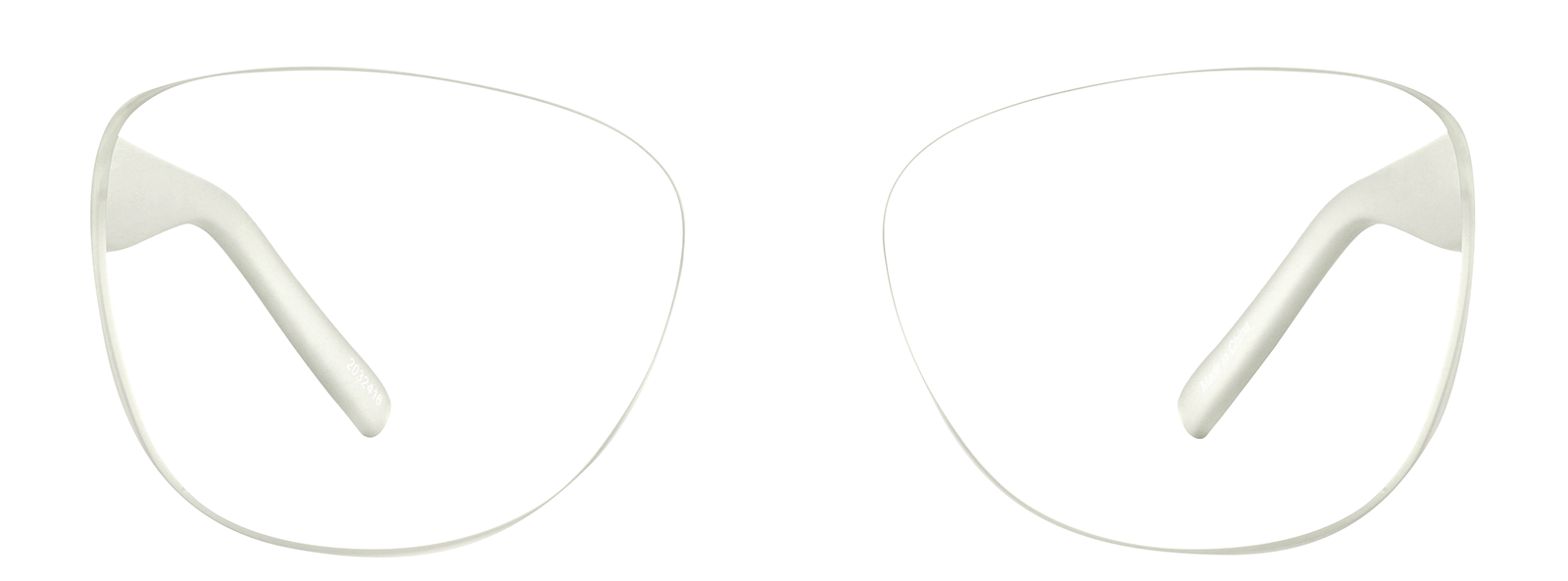 Front view of Square Glasses 2032416 in Clear