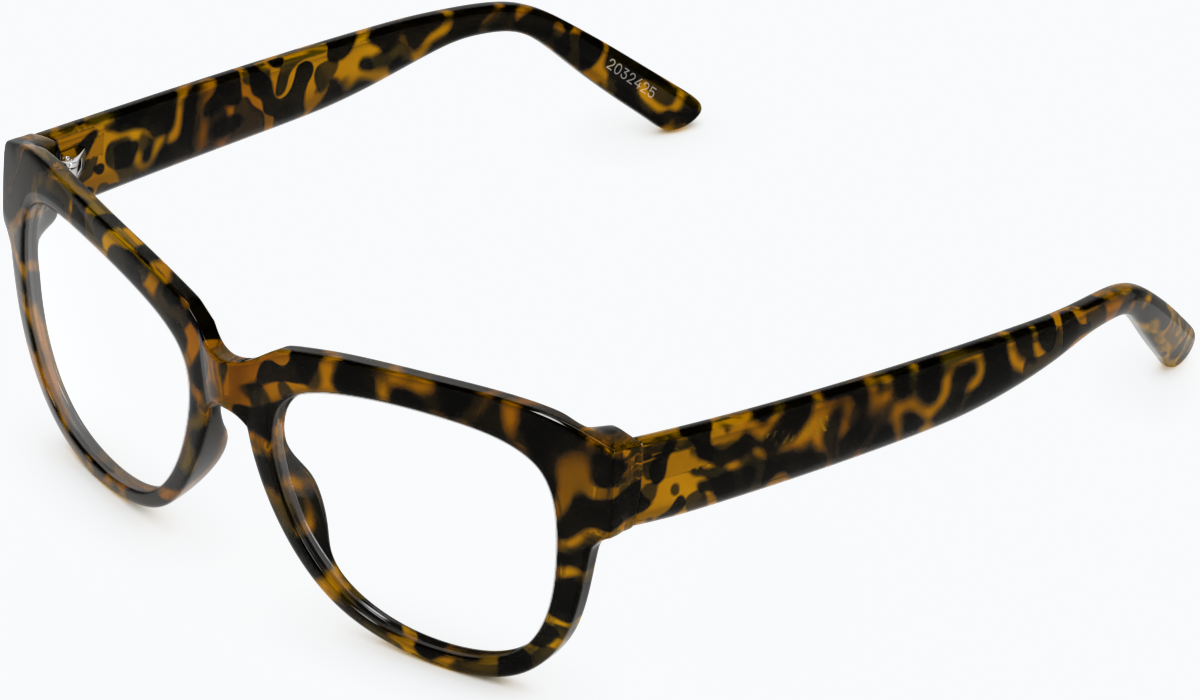 Angle view of Square Glasses 2032425 in Tortoiseshell