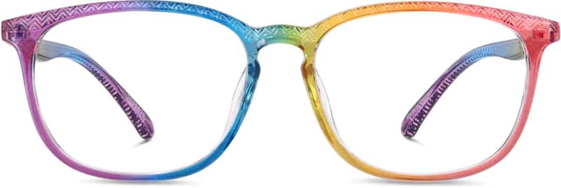 Rainbow Square Glasses