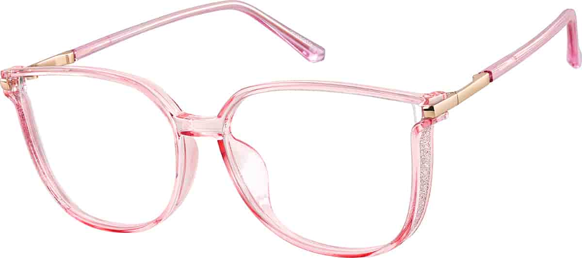 Angle view of Lentes Geométricos 2036919 in Rosa