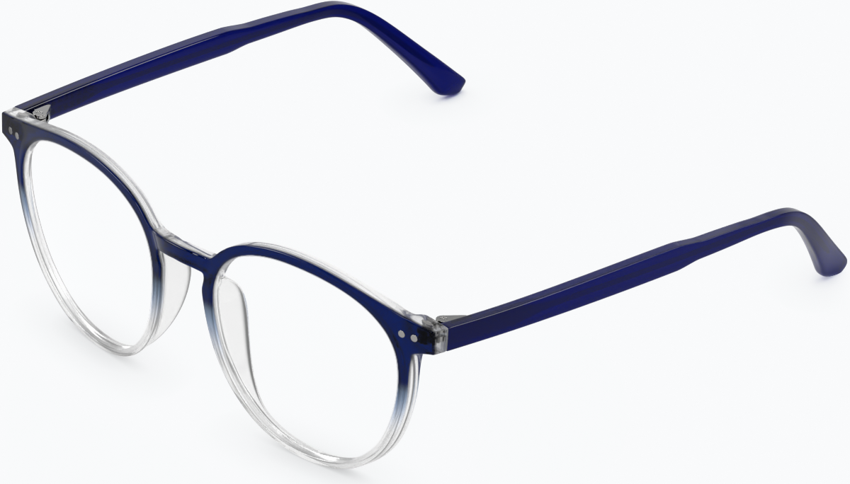 Angle view of Baltic Glasses 2038816 in Blue