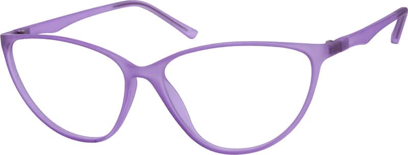 Angle view of Cat-Eye Glasses 203917 in Purple