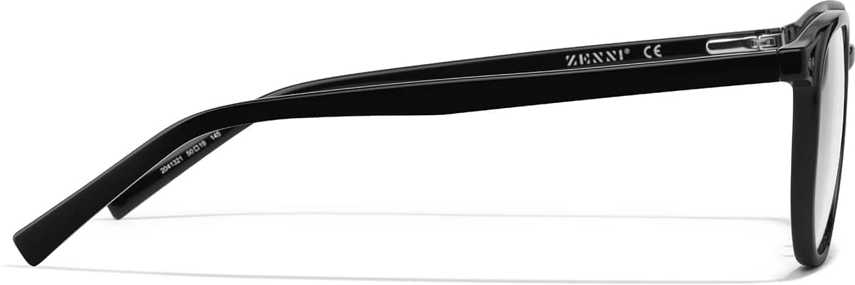 Side view of Square Glasses 2041321 in Black