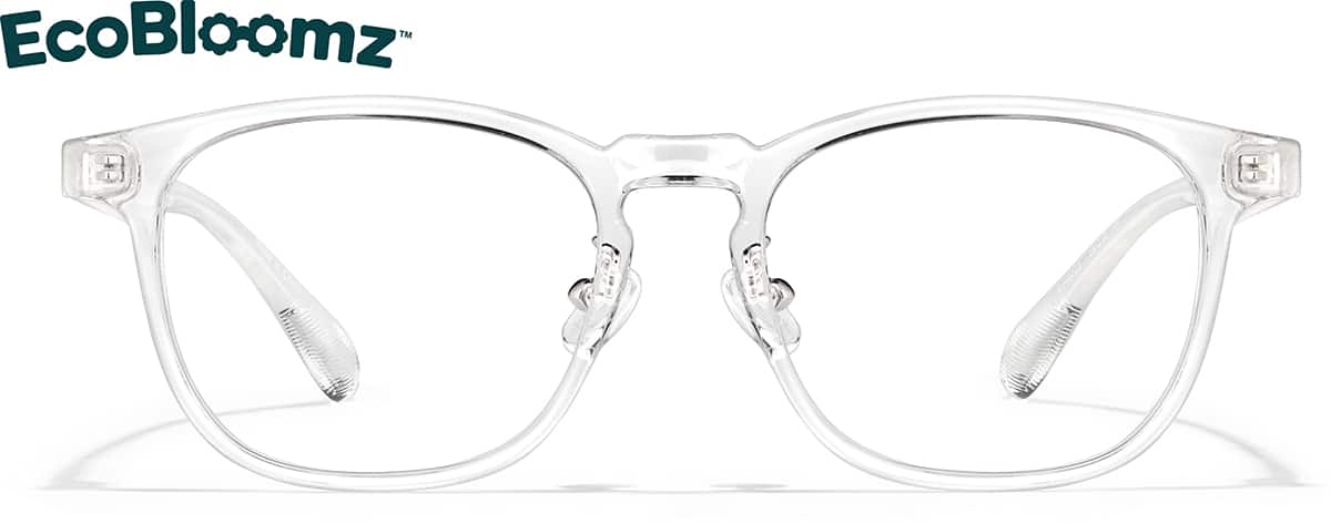 Front view of Square Glasses 2048323 in Clear