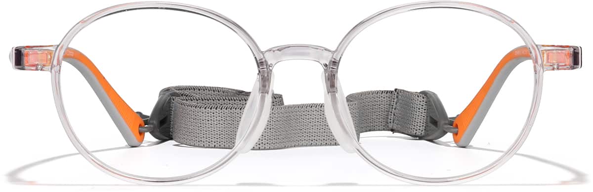 Front view of Round Glasses 2048612 in Gray