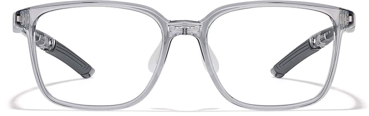Front view of Zunnies - Rectangle Sports Glasses 2049112 in Gray
