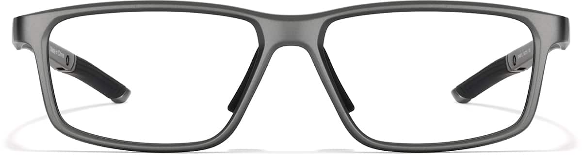 Front view of Zunnies - Rectangle Sports Glasses 2049312 in Gray