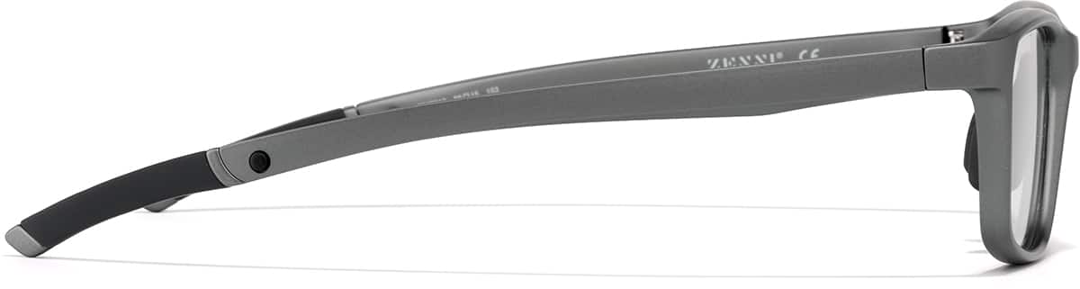 Side view of Zunnies - Rectangle Sports Glasses 2049312 in Gray