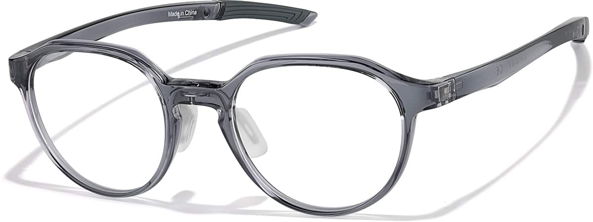 Angle view of Zunnies - Geometric Sports Glasses 2049412 in Gray