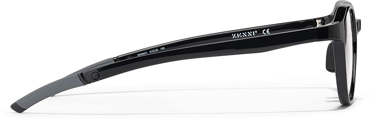 Side view of Zunnies - Geometric Sports Glasses 2049421 in Black