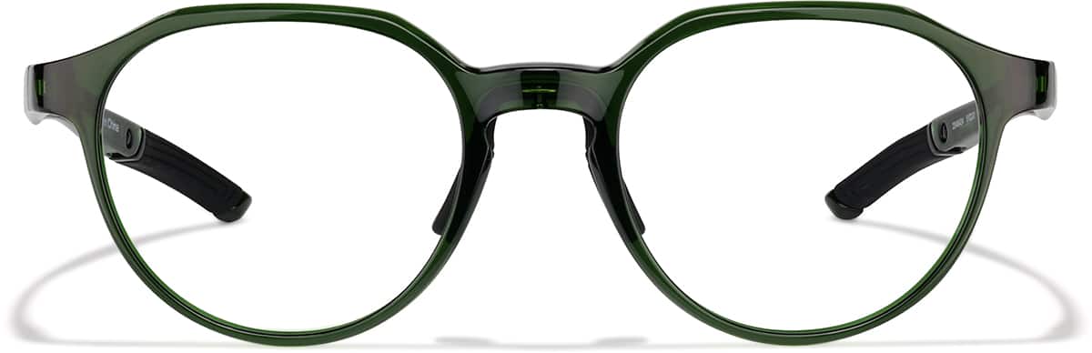 Front view of Zunnies - Geometric Sports Glasses 2049424 in Green