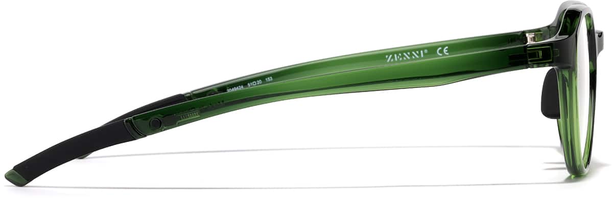Side view of Zunnies - Geometric Sports Glasses 2049424 in Green