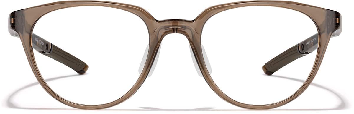 Front view of Zunnies - Cat-eye Sports Glasses 2049515 in Brown