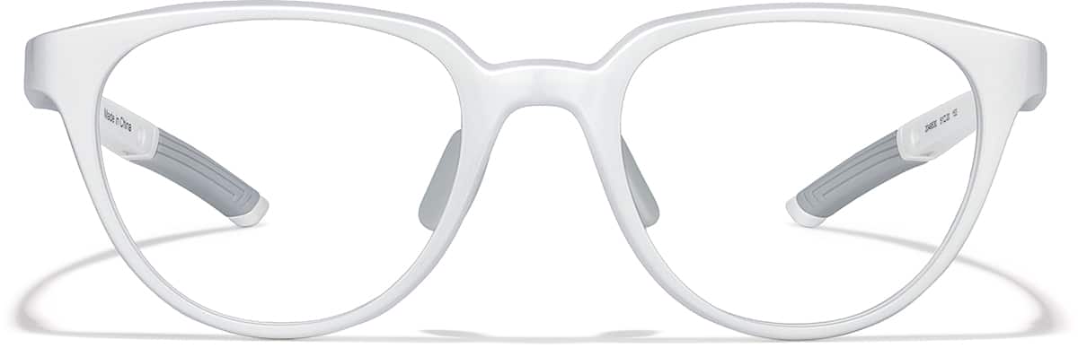 Front view of Zunnies - Cat-eye Sports Glasses 2049530 in White