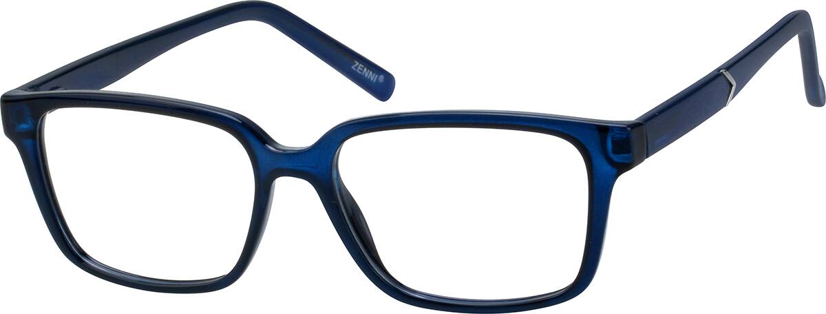 Angle view of Vasos cuadrados 209616 in Azul