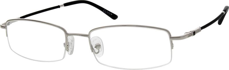 Angle view of Rectangle Glasses 219811 in Silver