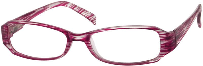 Angle view of Oval Glasses 224417 in Purple