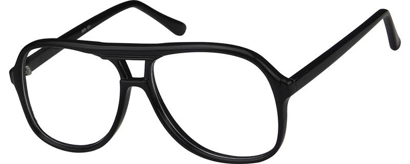 Angle view of Aviator Glasses 227221 in Black