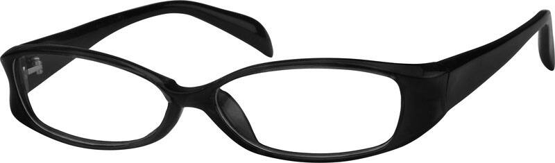 Angle view of Oval Glasses 229421 in Black
