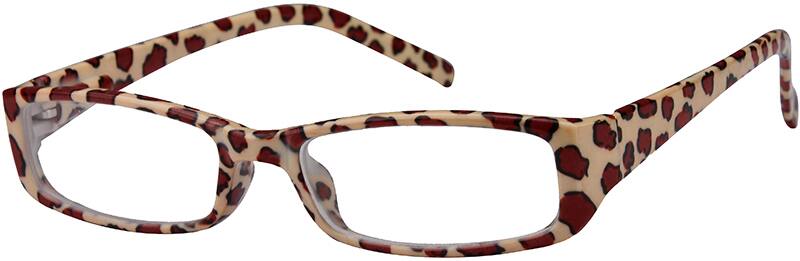 Angle view of Rectangle Glasses 232425 in Pattern