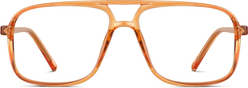 Orange Aviator Glasses