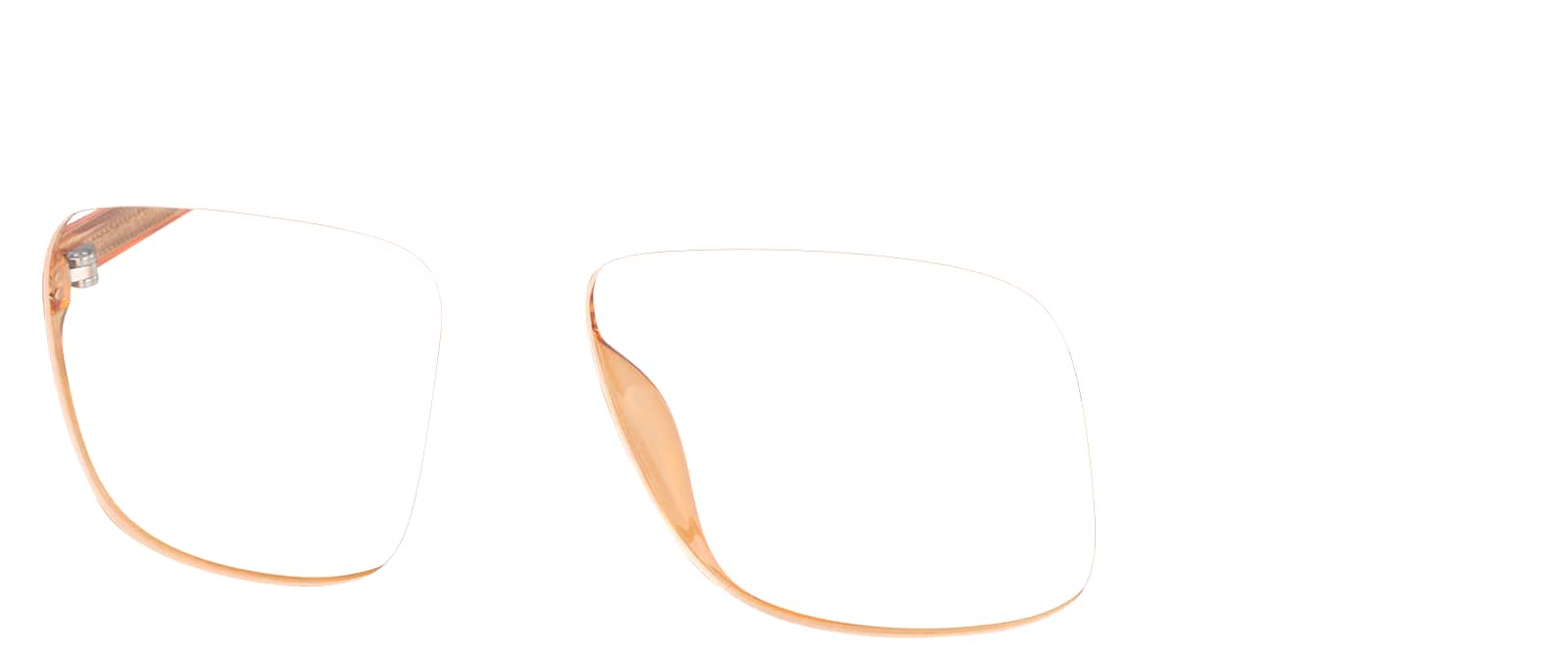 Angle view of Aviator Glasses 232915 in Orange