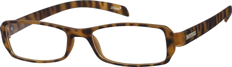 Angle view of Rectangle Glasses 233325 in Tortoiseshell