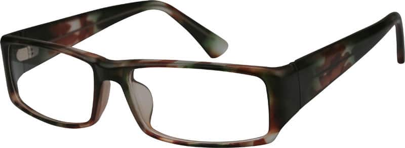 Angle view of Rectangle Glasses 234725 in Tortoiseshell