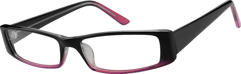 Angle view of Rectangle Glasses 238217 in Purple