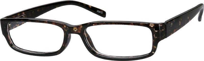 Angle view of Rectangle Glasses 239721 in Multicolor