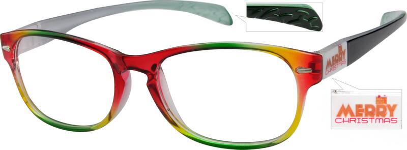 Angle view of Square Glasses 258829 in Multicolor