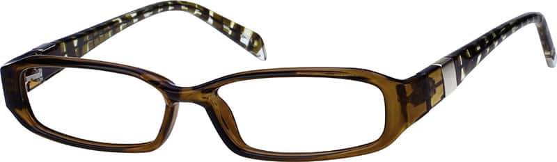 Angle view of Rectangle Glasses 261024 in Green