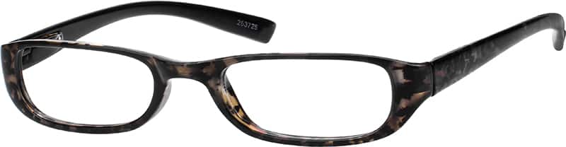 Angle view of Oval Glasses 263725 in Tortoiseshell