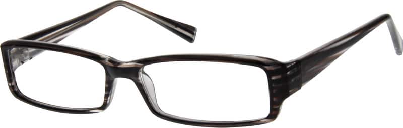 Angle view of Rectangle Glasses 265416 in Pattern