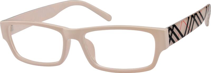 Angle view of Square Glasses 269119 in Pink