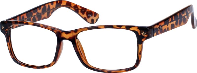Angle view of Square Glasses 273125 in Tortoiseshell