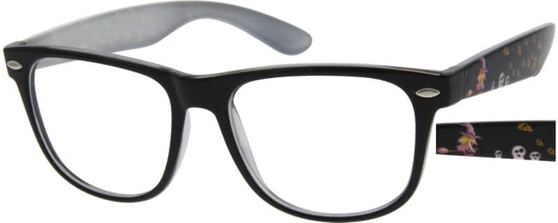 Angle view of Square Glasses 284421 in Black