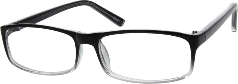 Angle view of Anteojos rectangulares 287521 in Negro
