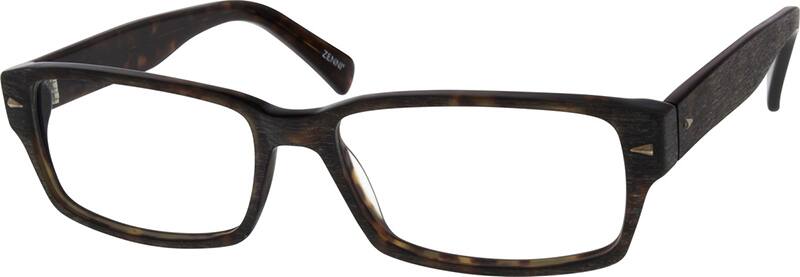Angle view of Rectangle Glasses 300025 in Tortoiseshell
