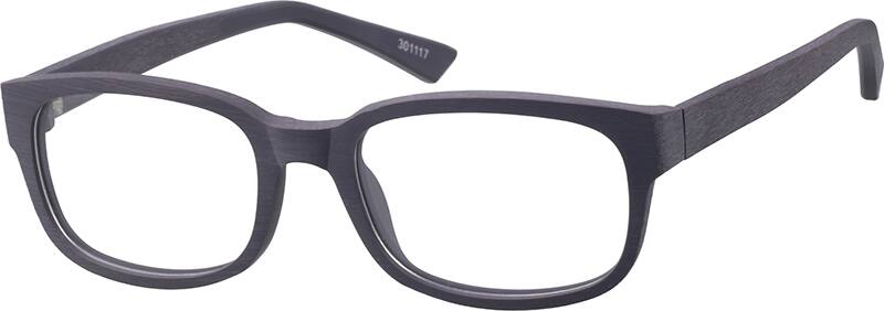 Angle view of Rectangle Glasses 301117 in Purple