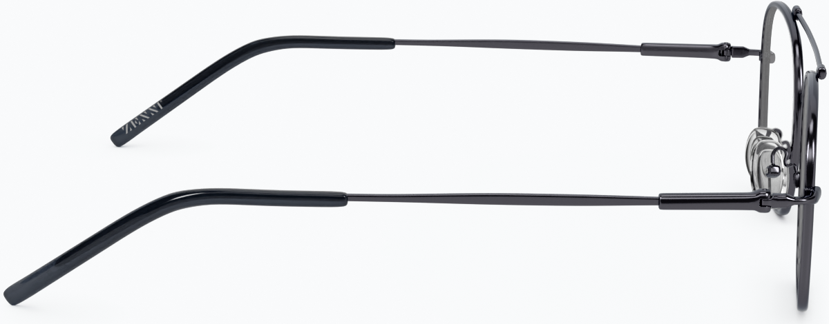 Side view of Aviator Glasses 312012 in Gray