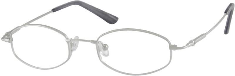 Angle view of Oval Glasses 313611 in Silver