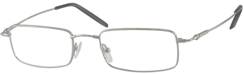 Angle view of Rectangle Glasses 316111 in Silver