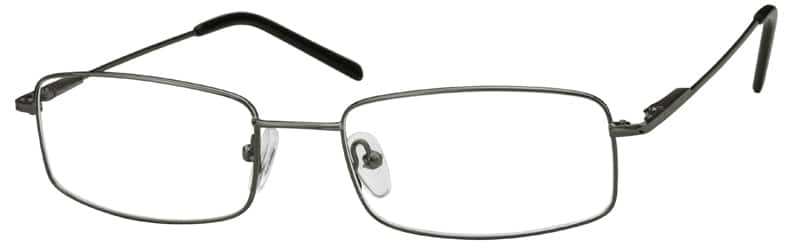 Angle view of Rectangle Glasses 320712 in Gray