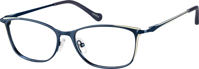 Angle view of Lentes Ovalados 3210516 in Pavo real