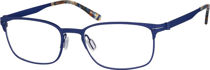 Angle view of Rectangle Glasses 3211116 in Navy